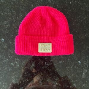 Limited Collection Roxy BNKY Bright Pink Knit Beanie Hat 0-4 months